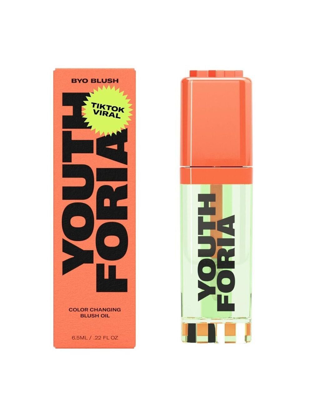 Youthforia BYO BLUSH Color Changing Blush Oil pH react clean beauty makeup NEW